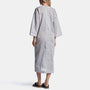 Striped Organza Caftan In Black/White | James Perse Los Angeles