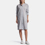 Striped Organza Shirt Dress In Black/White | James Perse Los Angeles