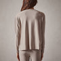 Drop Shoulder Lounge Sweatshirt in Dapple | James Perse Los Angeles
