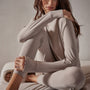 Drop Shoulder Lounge Sweatshirt in Dapple | James Perse Los Angeles