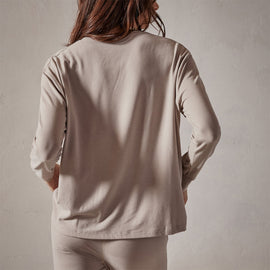 Drop Shoulder Lounge Sweatshirt in Dapple | James Perse Los Angeles
