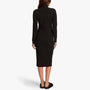 Micro Sueded Turtleneck Dress In Black | James Perse Los Angeles