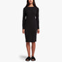 Ribbed Crew Neck Dress In Black | James Perse Los Angeles