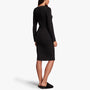 Ribbed Crew Neck Dress In Black | James Perse Los Angeles
