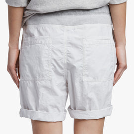 Mixed Media Poplin Short in Calcite | James Perse Los Angeles