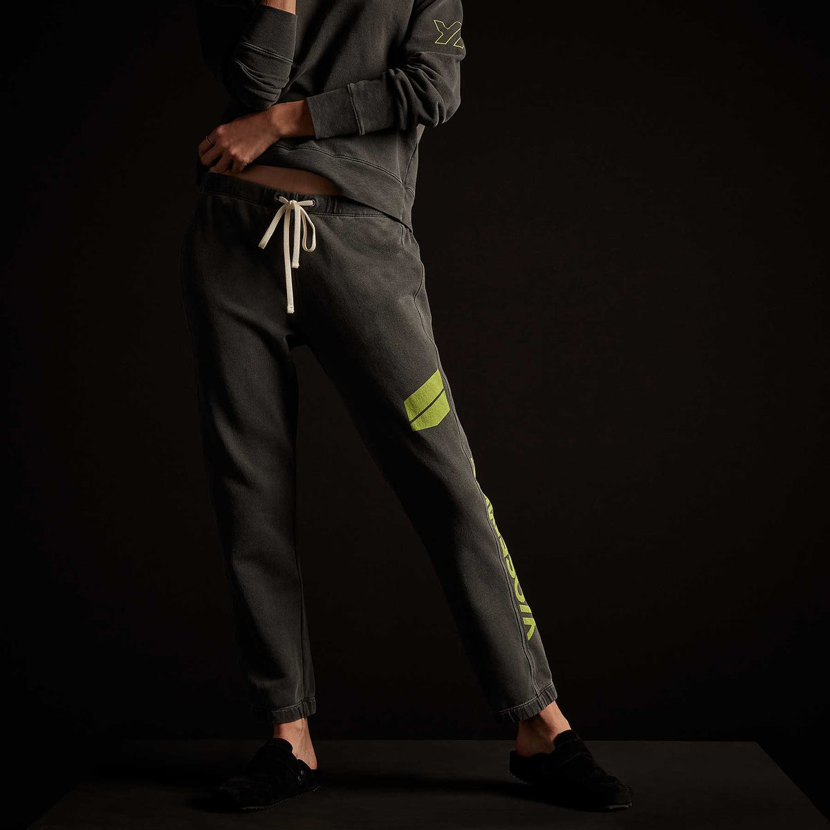 Y/OSEMITE French Terry Sweatpant - Magma Pigment/Bright Neon | James Perse Los Angeles