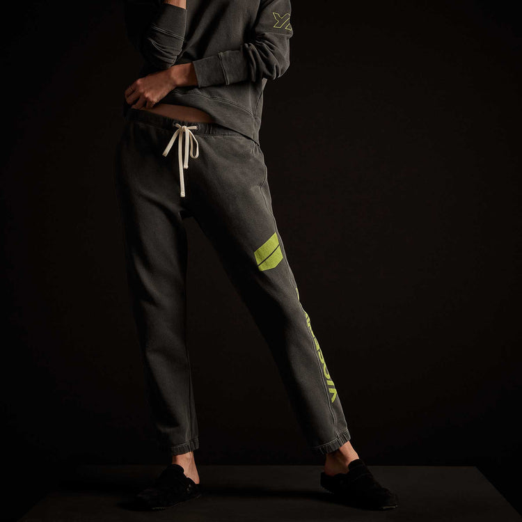 Y/OSEMITE French Terry Sweatpant - Magma Pigment/Bright Neon | James Perse Los Angeles