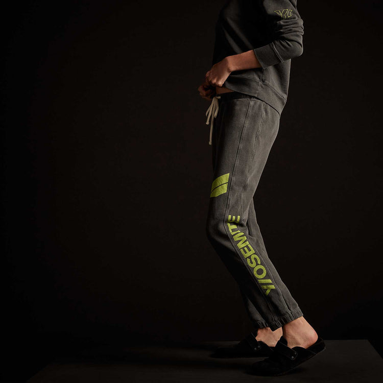 Y/OSEMITE French Terry Sweatpant - Magma Pigment/Bright Neon | James Perse Los Angeles