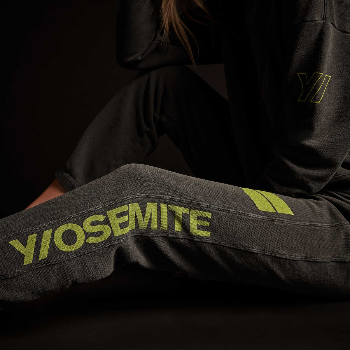 Y/OSEMITE French Terry Sweatpant - Magma Pigment/Bright Neon | James Perse Los Angeles