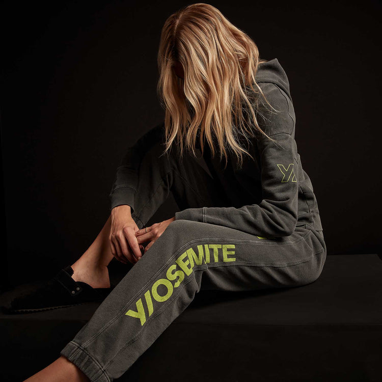 Y/OSEMITE French Terry Sweatpant - Magma Pigment/Bright Neon | James Perse Los Angeles
