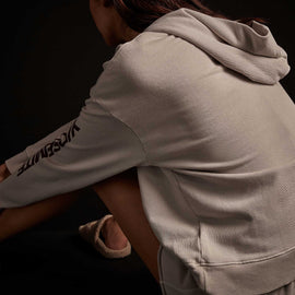 Y/OSEMITE Graphic Pullover Hoody - Pearl Pigment/Maroon | James Perse Los Angeles