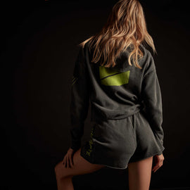 Y/OSEMITE French Terry Sweat Short - Magma Pigment/Bright Neon | James Perse Los Angeles