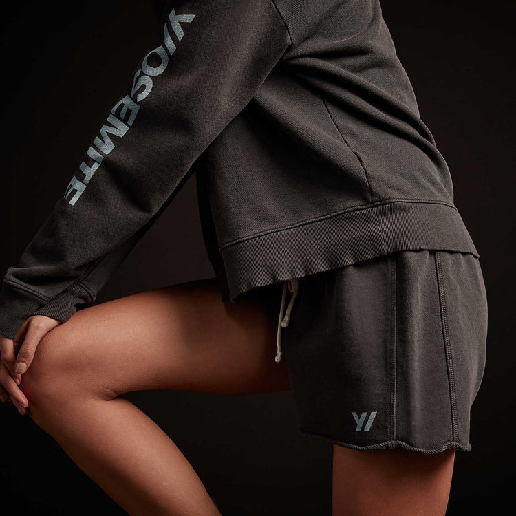 Y/OSEMITE French Terry Sweat Short - Carbon Pigment/Calistoga | James Perse Los Angeles