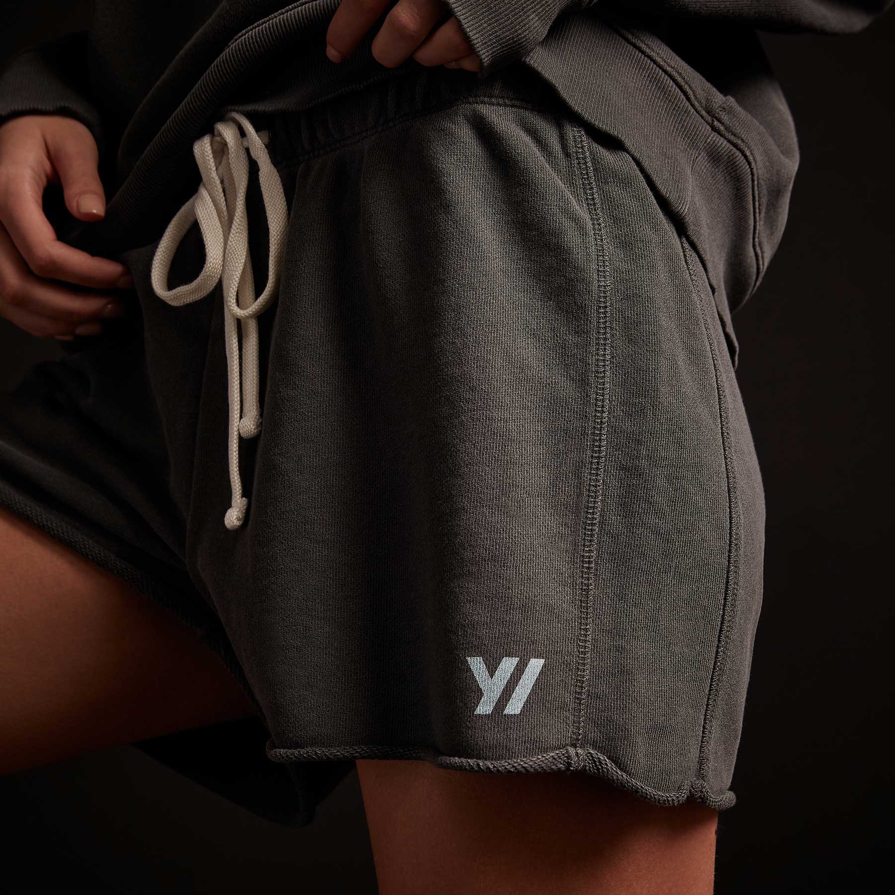 Y/OSEMITE French Terry Sweat Short - Carbon Pigment/Calistoga | James Perse Los Angeles