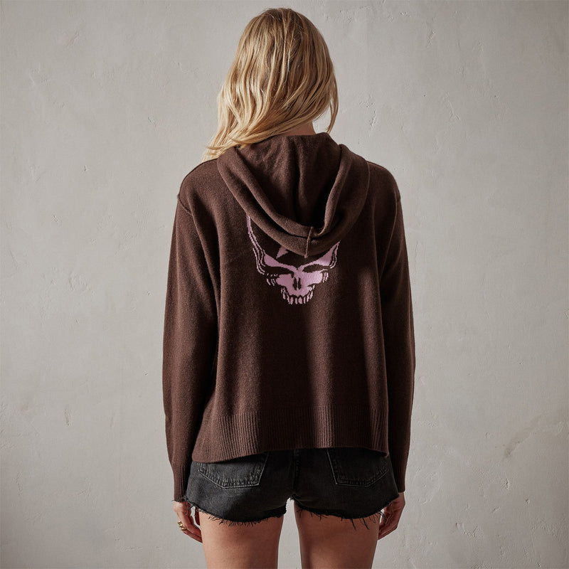 Grateful Dead Pullover Hoody in Black Cherry | James Perse Los Angeles