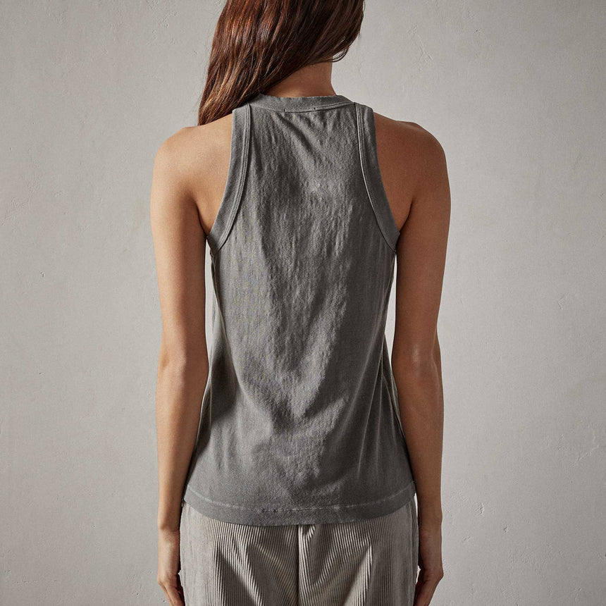 Brushed Jersey Muscle Tank in Jungle Pigment | James Perse Los Angeles