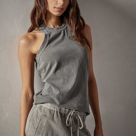 Brushed Jersey Muscle Tank in Jungle Pigment | James Perse Los Angeles