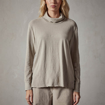 Jersey Funnel Neck   String Pigment   James Perse Los Angeles