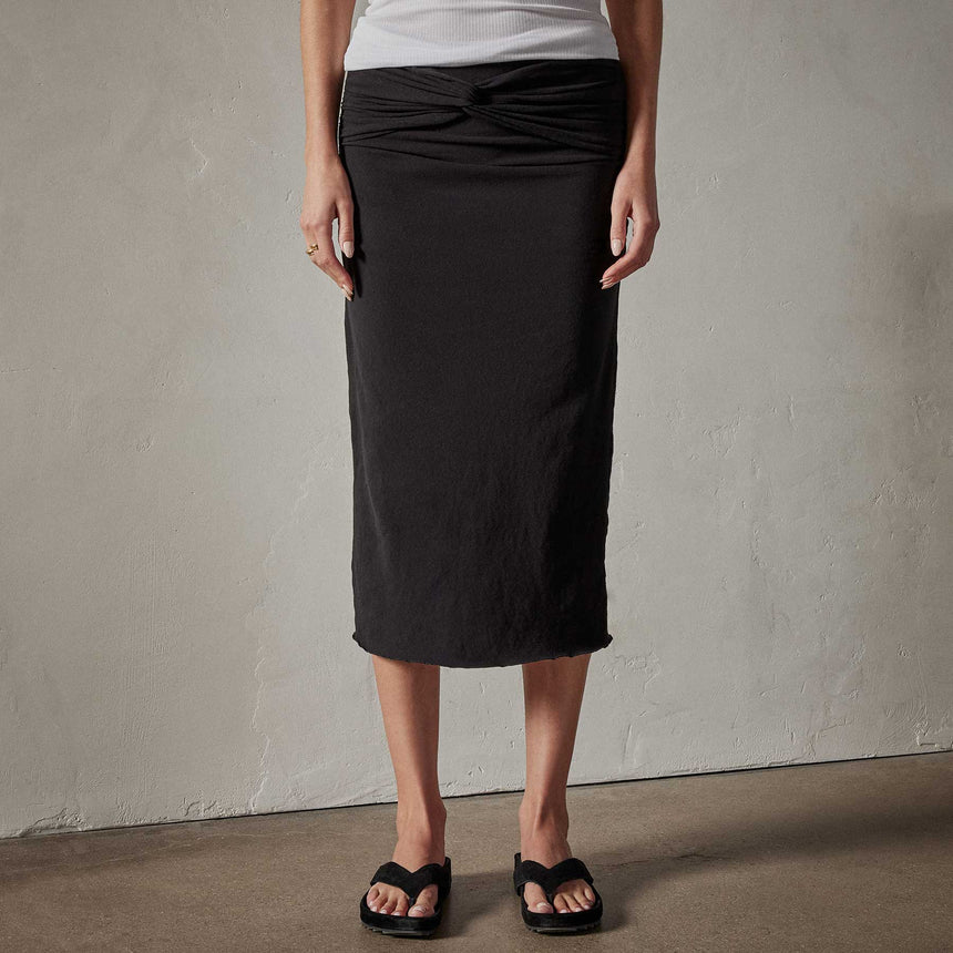 Jersey Tube Skirt in Black | James Perse Los Angeles 