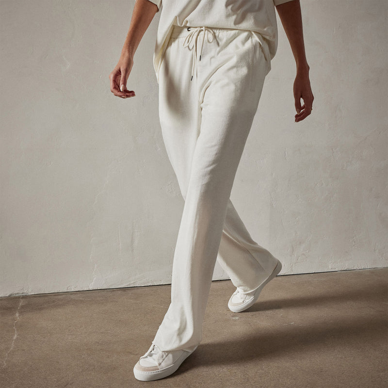 Recycled Terry Sweat Pant in Everest White | James Perse Los Angeles