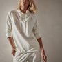 Terry Oversized Funnel Neck in Everest White | James Perse Los Angeles
