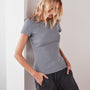 Technical Jersey Ribbed Slim Fit Tee In North | James Perse Los Angeles