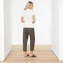Technical Jersey Ribbed Slim Fit Tee In Oyster | James Perse Los Angeles