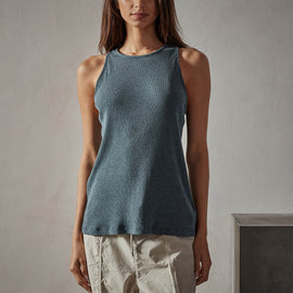 Clean Cut Away Ribbed Tank in Laurel | James Perse Los Angeles