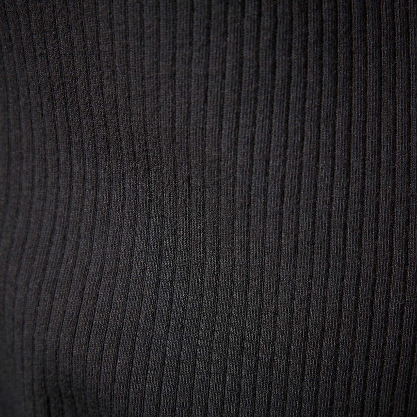 Clean Cut Away Ribbed Tank in True Black | James Perse Los Angeles