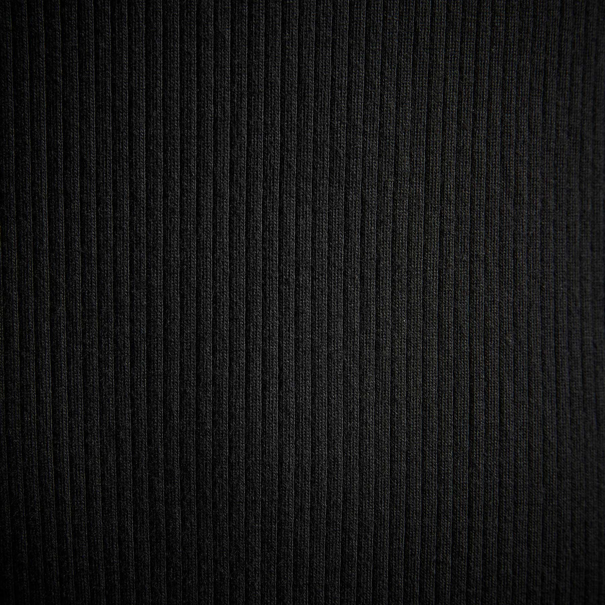 Cut  Away Funnel Neck Rib Dress in True Black | James Perse Los Angeles