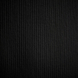 Cut  Away Funnel Neck Rib Dress in True Black | James Perse Los Angeles