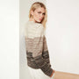 Reverse Knit Jersey Crew Neck Sweater - Latte/Oatmeal/Chocolate | James Perse Los Angeles