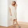 V Neck Kaftan in Natural | James Perse Los Angeles