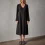 Viscose Seamed Contour Dress in Black | James Perse Los Angeles