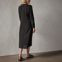 Viscose Seamed Contour Dress in Black | James Perse Los Angeles