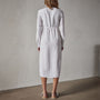 Empire Seam Open Front Dress in White | James Perse Los Angeles 
