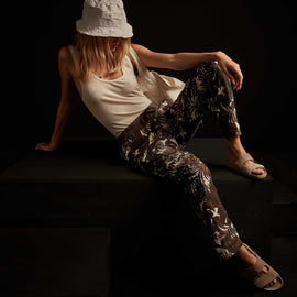 Tropical Print Linen Cargo Pant - Kona | James Perse Los Angeles