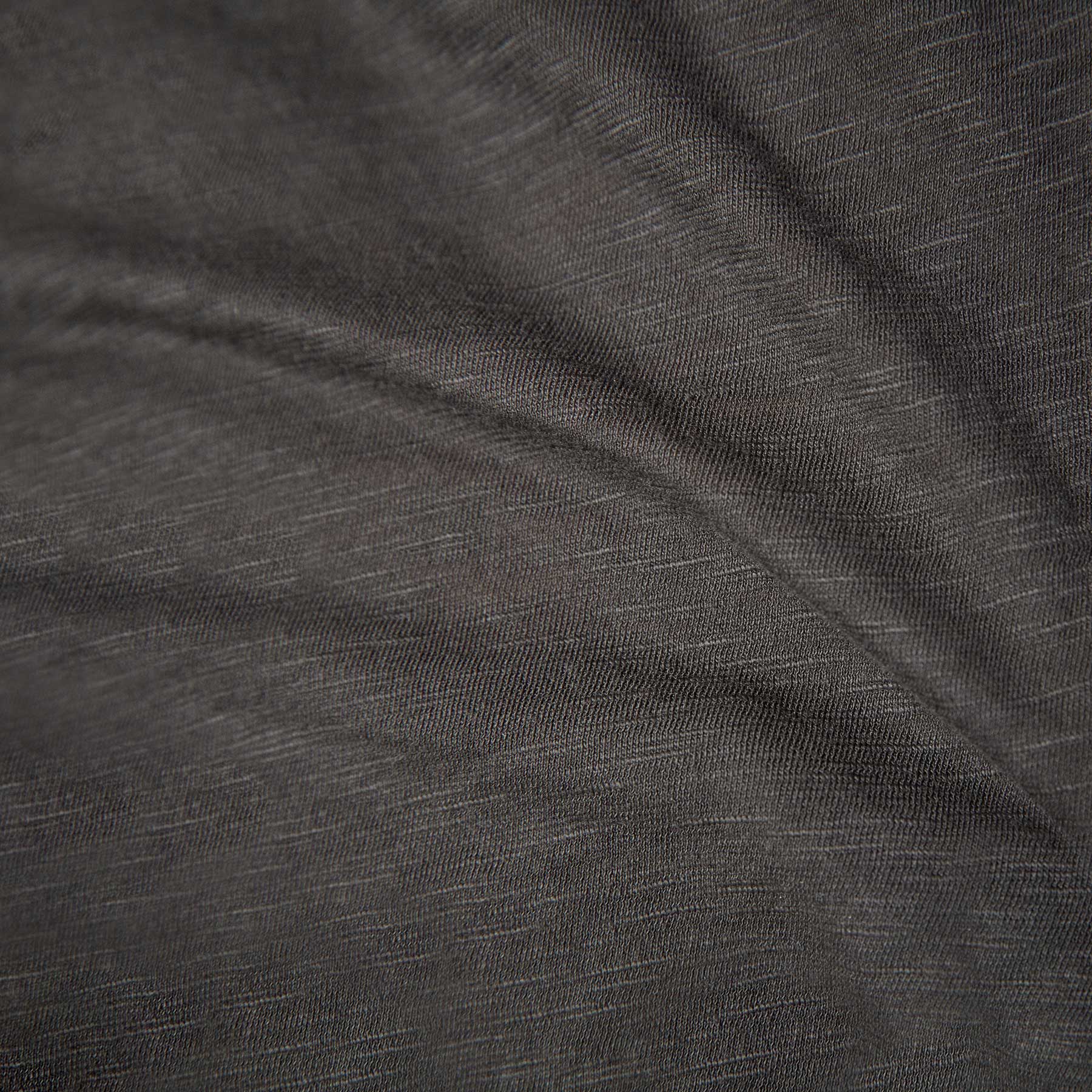 Sheer Slub Side Panel Shirt - Carbon | James Perse Los Angeles