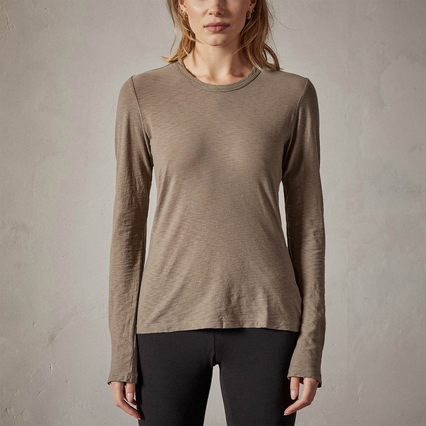 sheer slub long sleeve crew ammo wua3361 | James Perse Los Angeles 