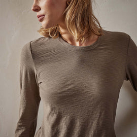 sheer slub long sleeve crew ammo wua3361 | James Perse Los Angeles 