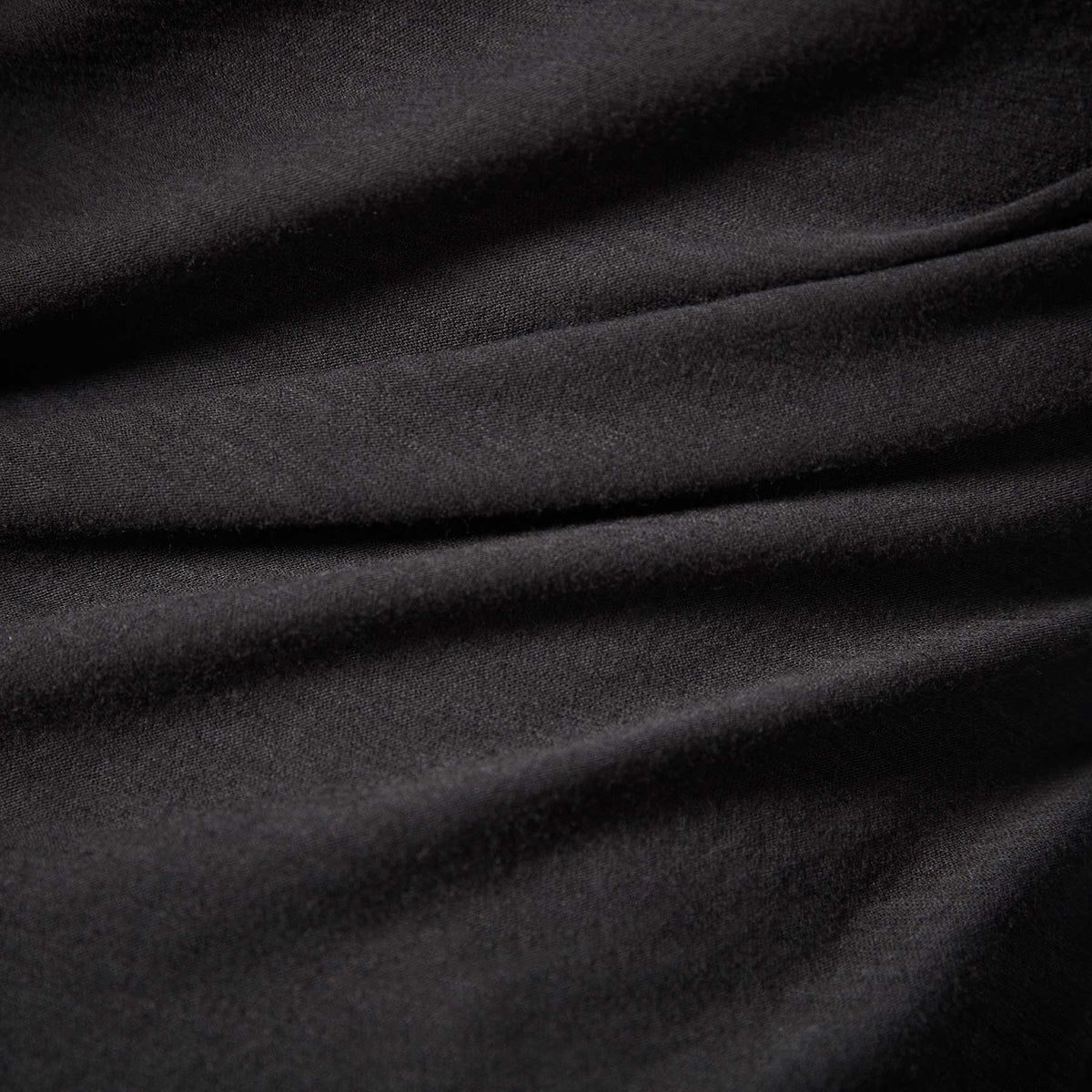 Sheer Slub Long Sleeve Crew - Black | James Perse Los Angeles