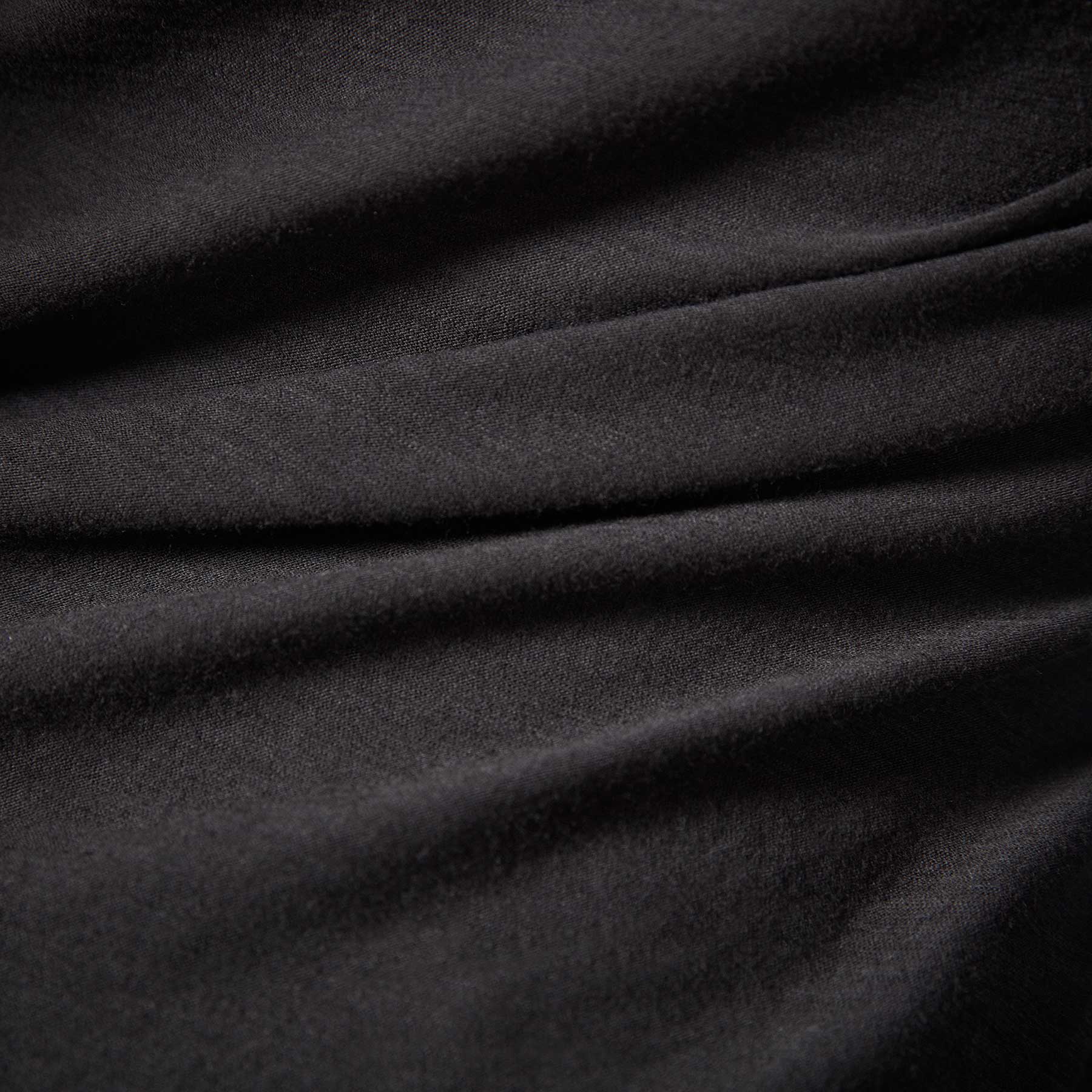 Sheer Slub Long Sleeve Crew - Black | James Perse Los Angeles