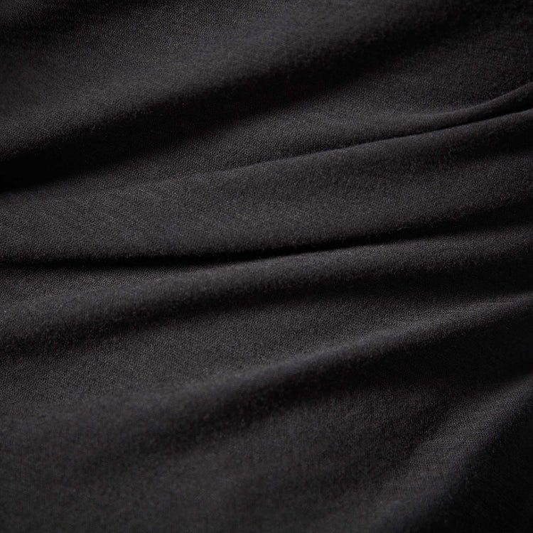 Sheer Slub Long Sleeve Crew - Black | James Perse Los Angeles