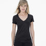 Sheer Slub Casual V Neck in Carbon Pigment | James Perse Los Angeles
