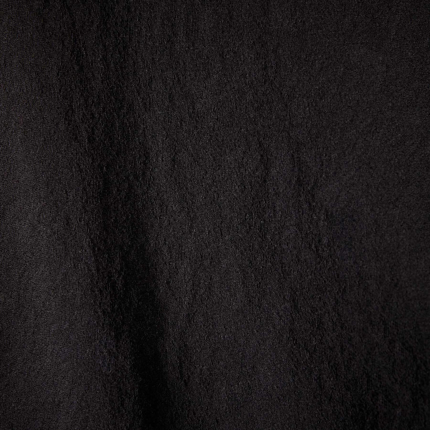 Crepe Jersey Oversized Long Sleeve Crew in Black | James Perse Los Angeles 