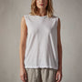 Crepe Jersey Muscle Crew in White | James Perse Los Angeles 