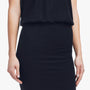 Stretch Jersey Blouson T Shirt Dress In French Navy | James Perse Los Angeles