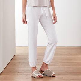 Vintage Fleece Sweatpant In White | James Perse Los Angeles