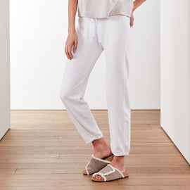 Vintage Fleece Sweatpant In White | James Perse Los Angeles