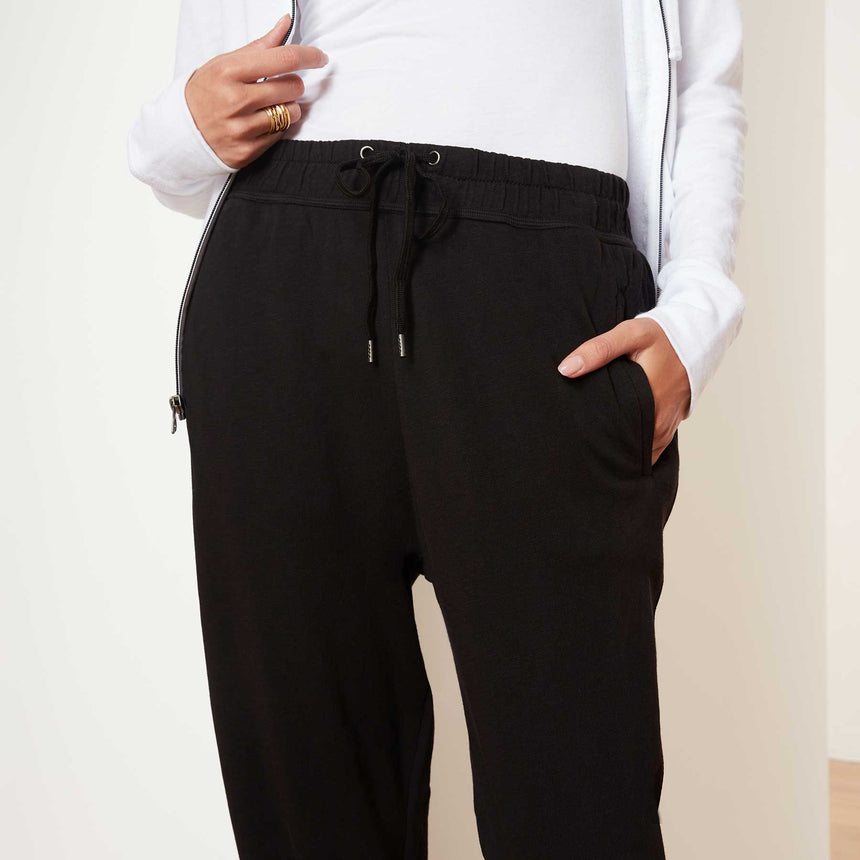 Vintage Fleece Relaxed Sweatpant In Black | James Perse Los Angeles